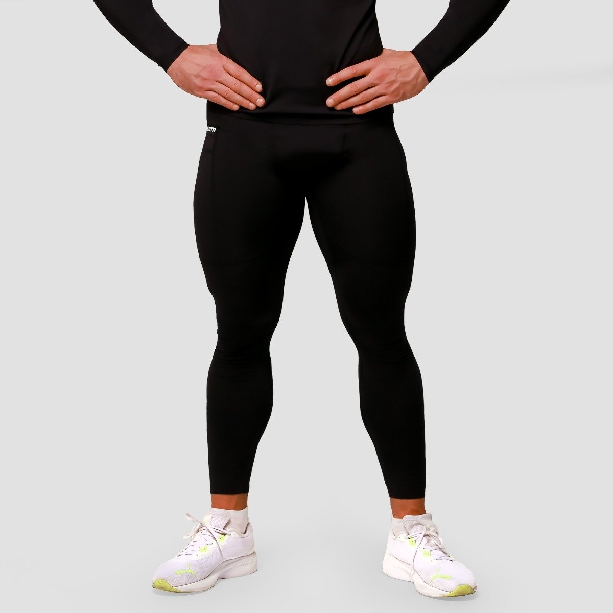GymBeam Legginsy Kompresyjne Mid Black L
