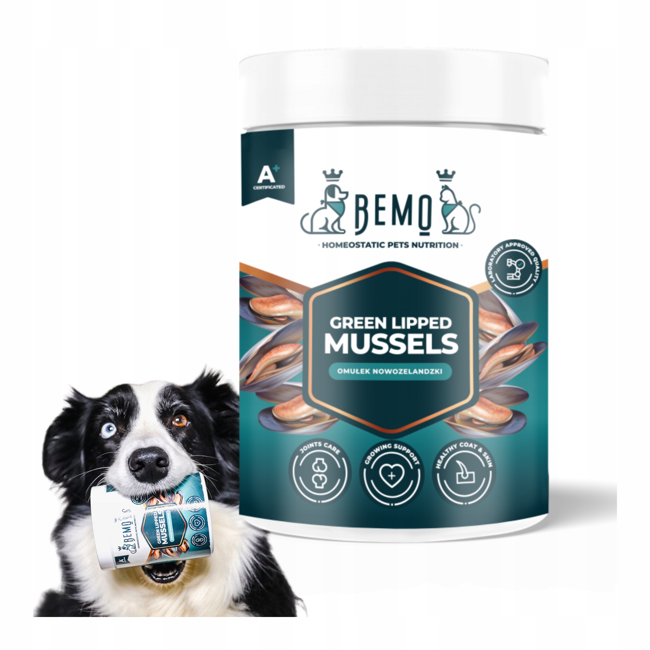 Levně Doplněk stravy pro psa a kočku Bemo Green Lipped 130 g novozélandský mušlí prášek