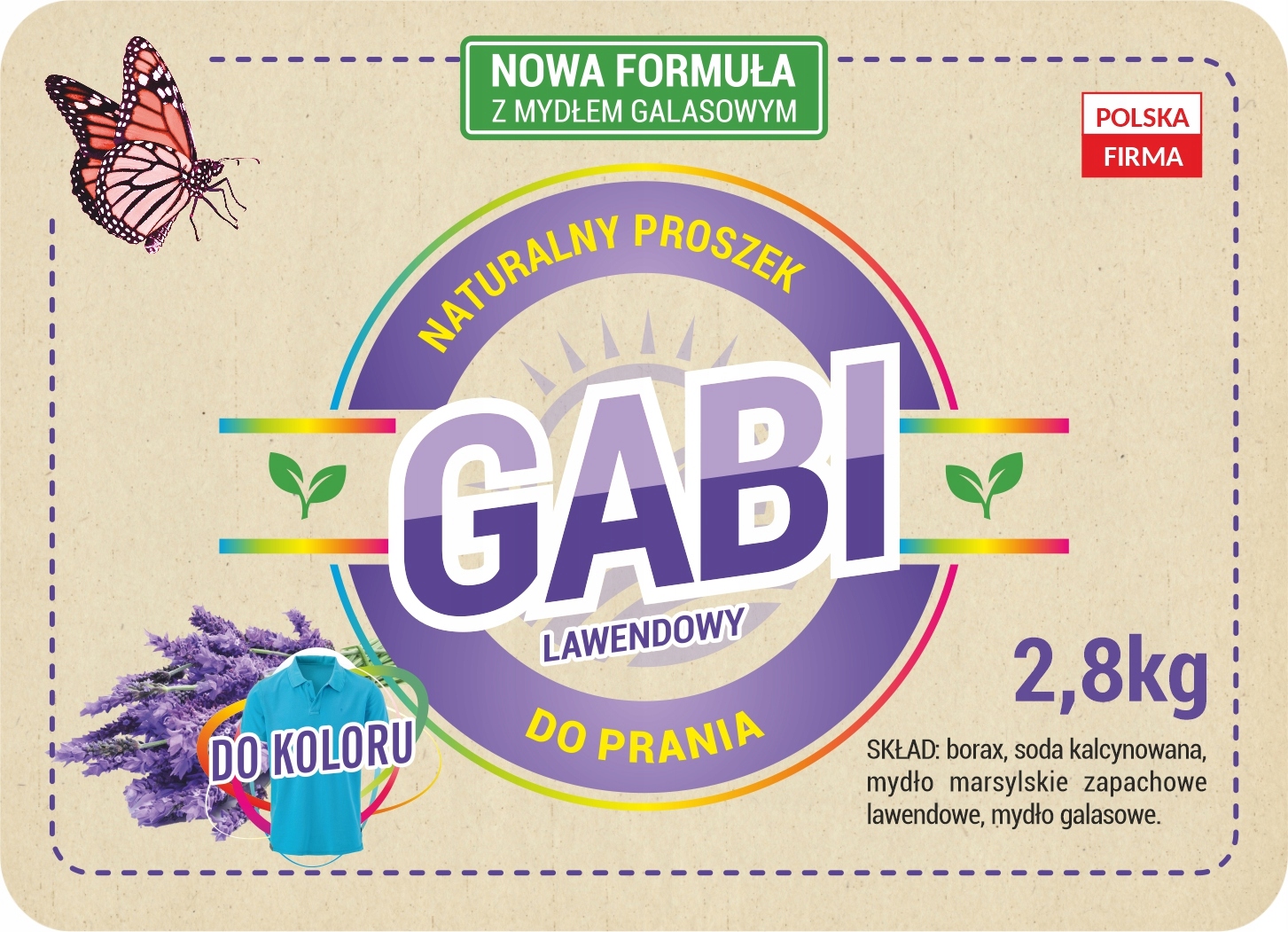 

Eko proszek pranie Gabi Lawenda 2,8kg Kolor-wiadro