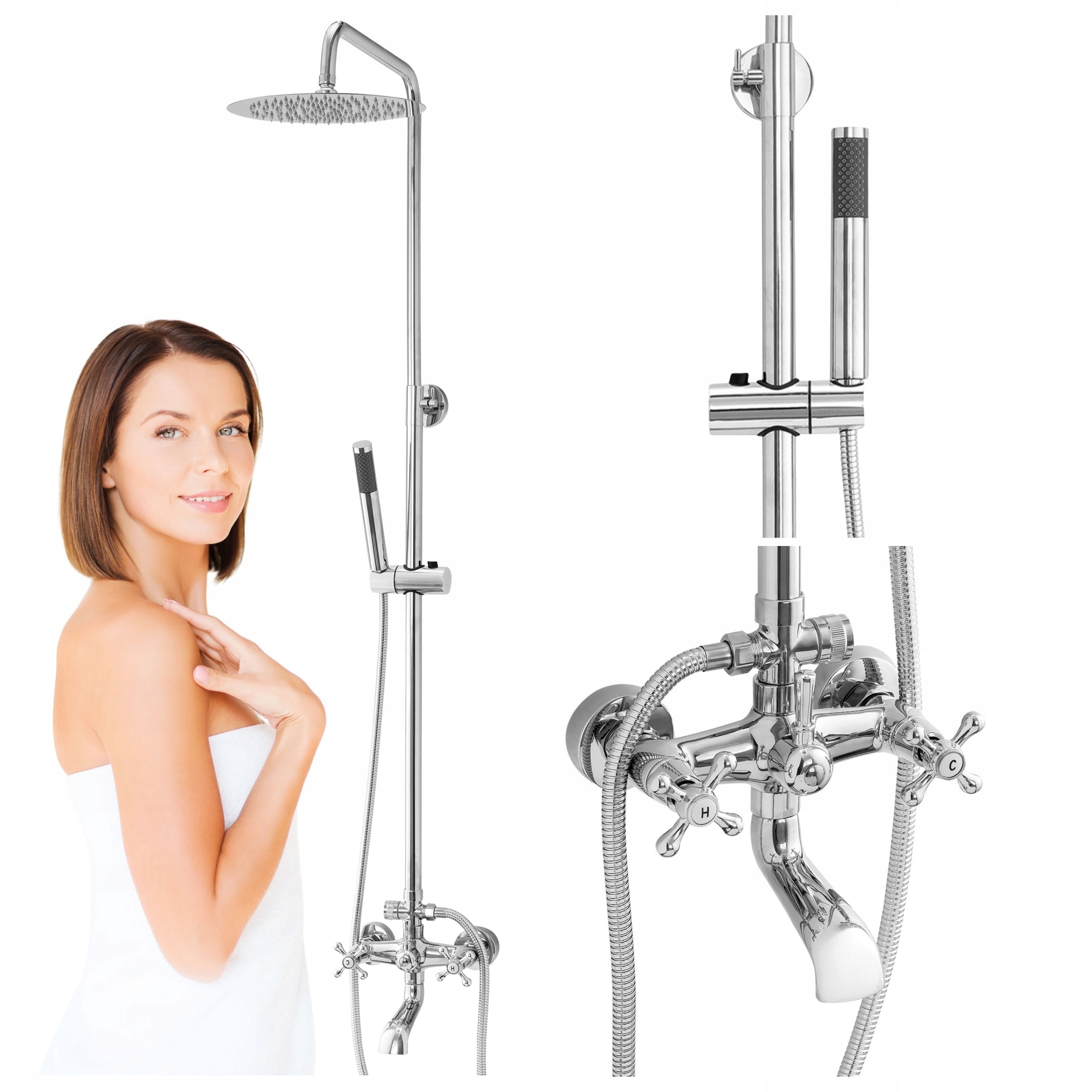 Sprchový Set Na Omítku Camilla Chrom