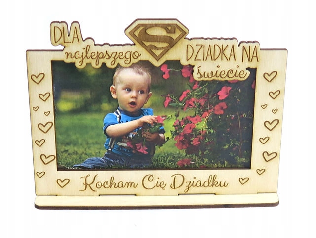 RAMKA NA ZDJĘCIE KOCHAM SIĘ DZIADKU PREZENT RB9