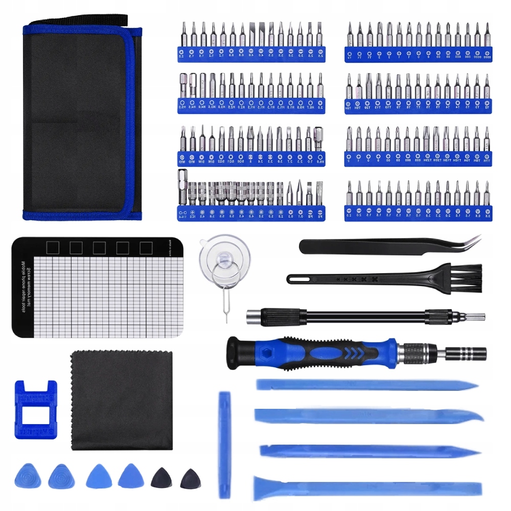 Sada multifunkčních šroubováků s přesnými bity 161 dílů Pouzdro