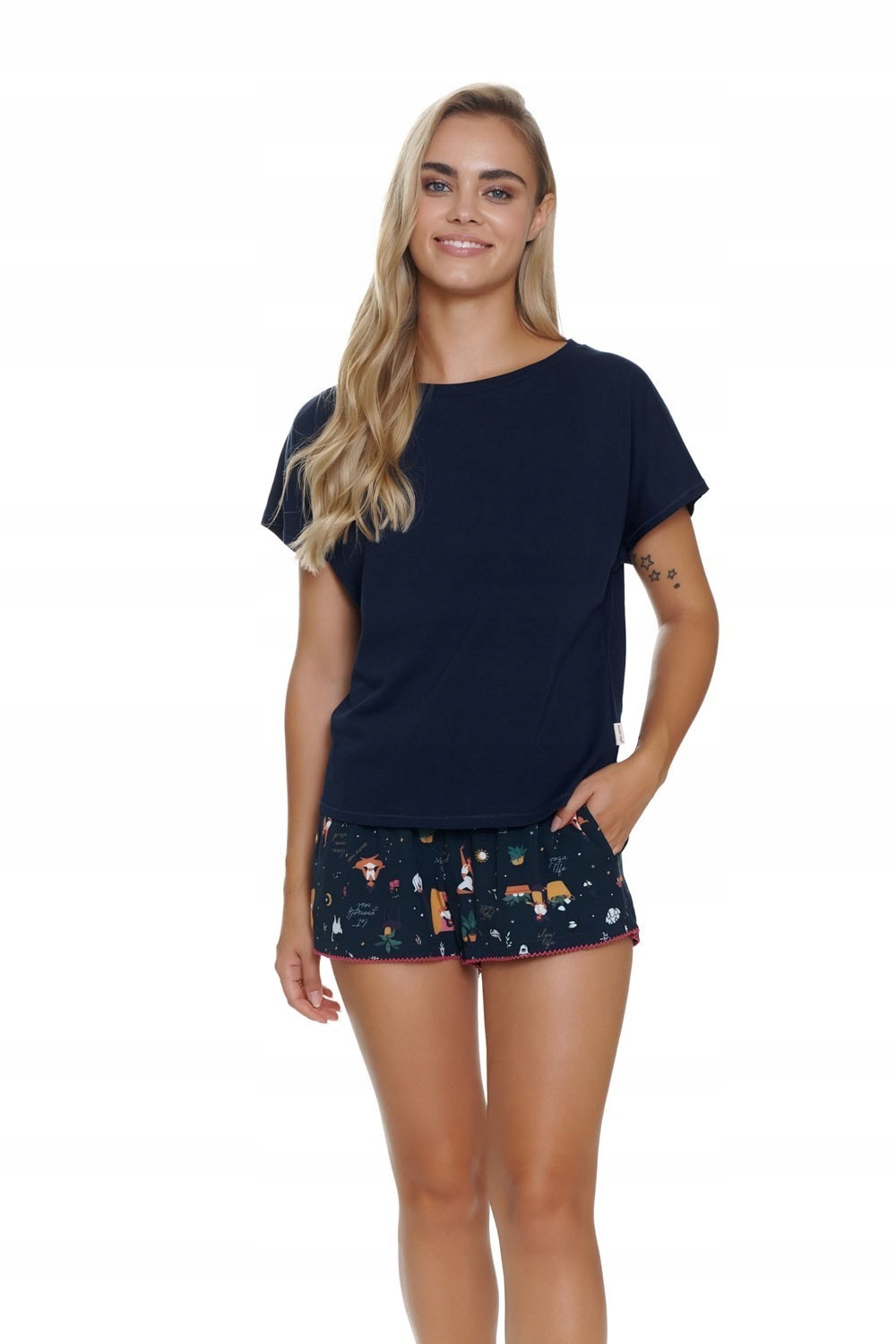 Dámské Pyžamo 5306 Kr XL tmavě modrá