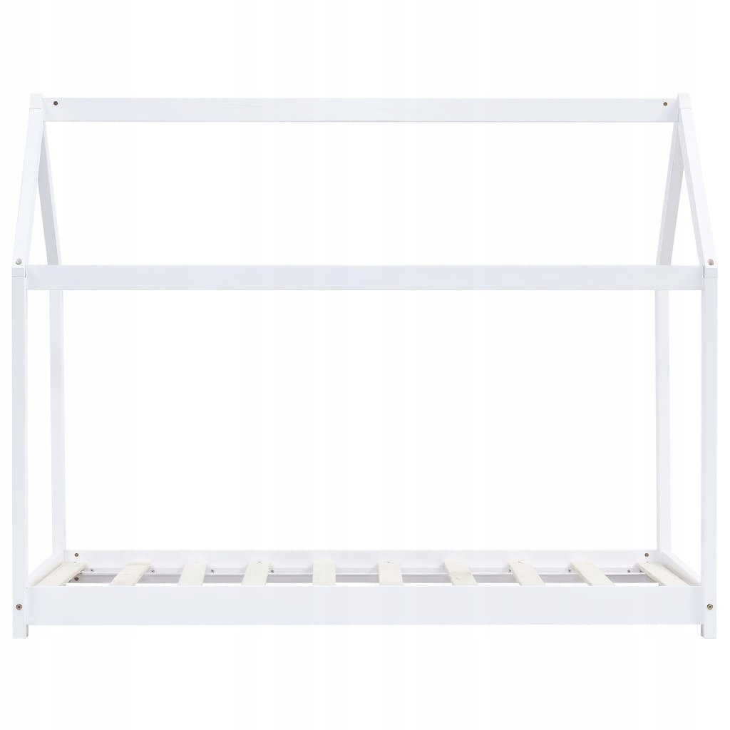 RAMA ŁÓŻKA DZIECIĘCEGO BIAŁA LITE DREWNO SOSNOWE 70X 140CM Marka VidaXL