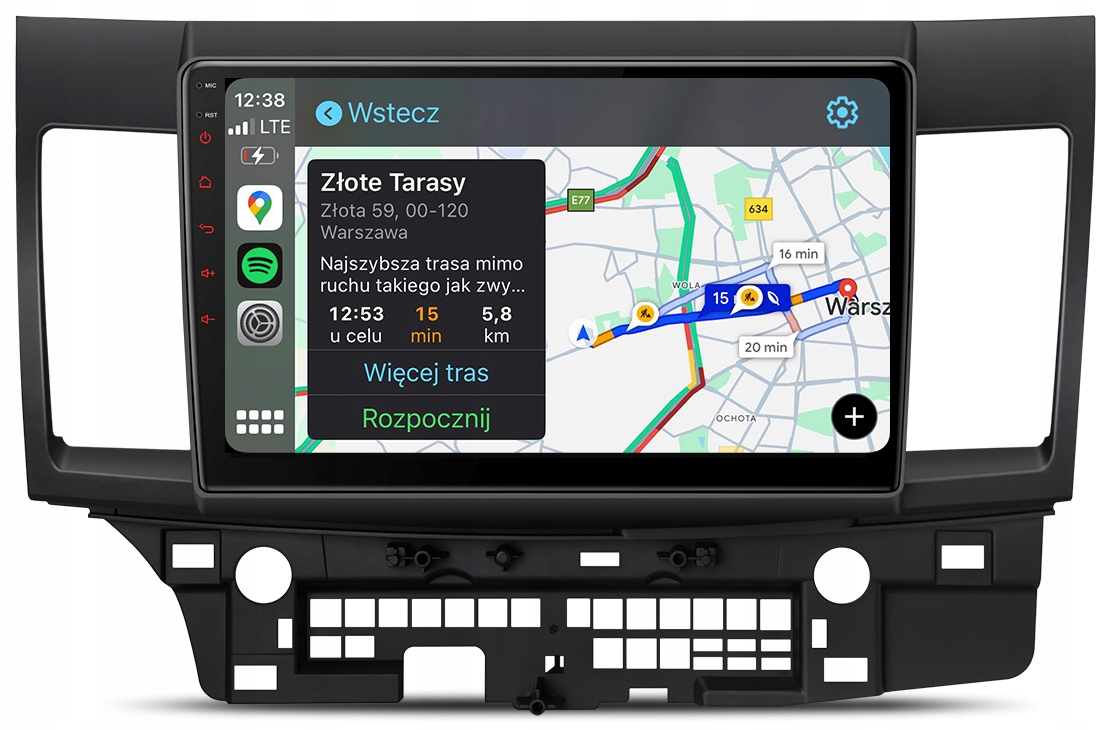 Mitsubishi Lancer Android Carplay Rádio Navigace 8GB/128GB Dsp