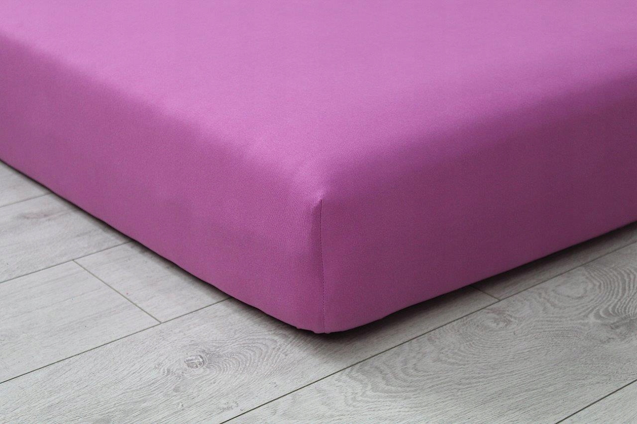 

Prześcieradło Jersey 160x200 ekskluzywne Amarant