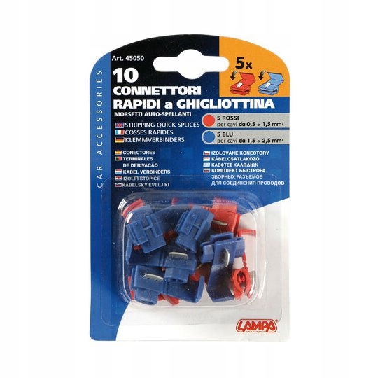 Zestaw Szybkozłączek Samochodowych IDC 0,5-2,5mm2