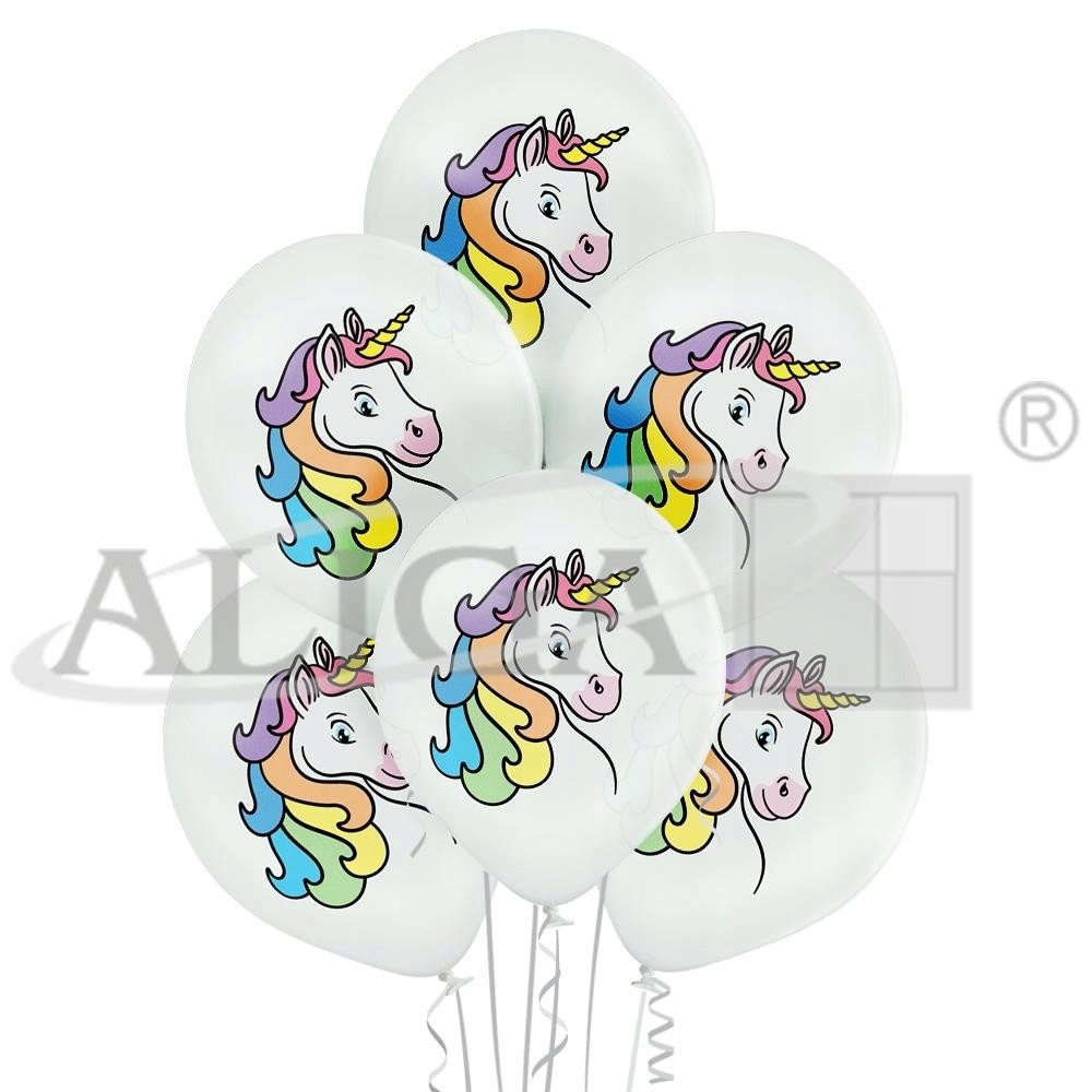 balony 30 cm jednorożec 6szt.  |   BN06-365 — 2