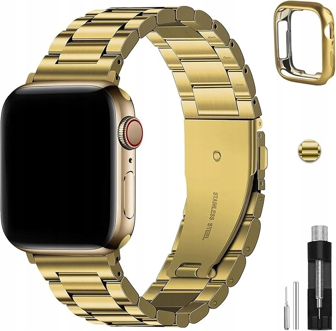 Pásek Fullmosa Stanley Steel pro Apple Watch 42, 42, 40, 38 mm SWB-1239 zlatý