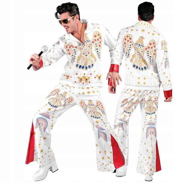 Kostým Elvis Král Rock'N'Rolla 60. léta bílý L