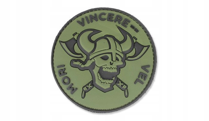 Naszywka 3D Popraw 101 Vincere Vel Mori Pvc taktyczna morale Od Green