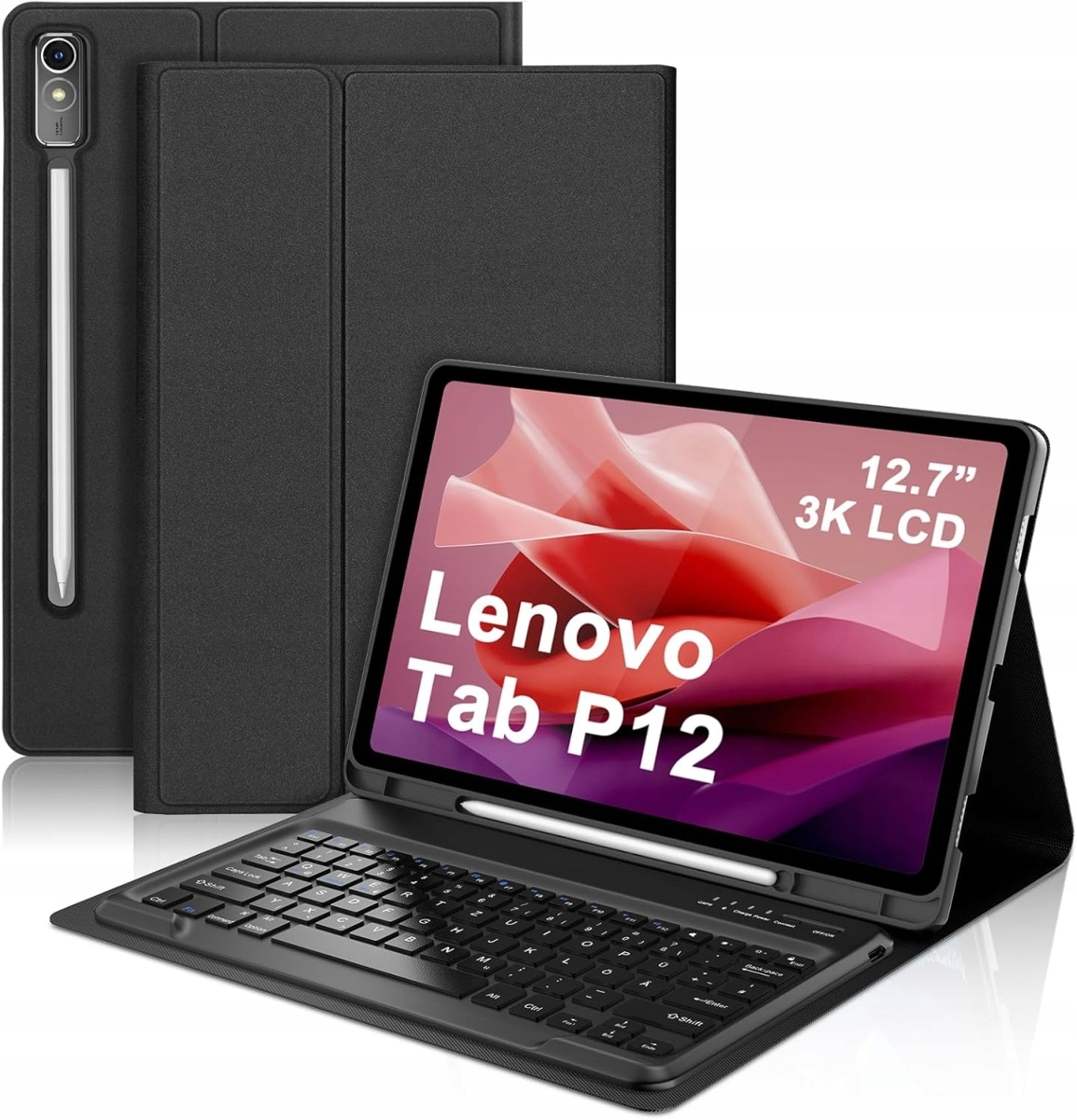 Etui z klawiaturą do Lenovo Tab P12 TB370, futerał, case, cover, obudowa