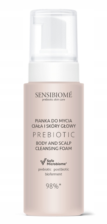 Sensibiome Prebiotic Pěna na mytí těla a pokožky hlavy, 150 ml