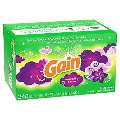 Chusteczki Zapachowe do Suszarek Gain Moonlight Breeze 240 szt