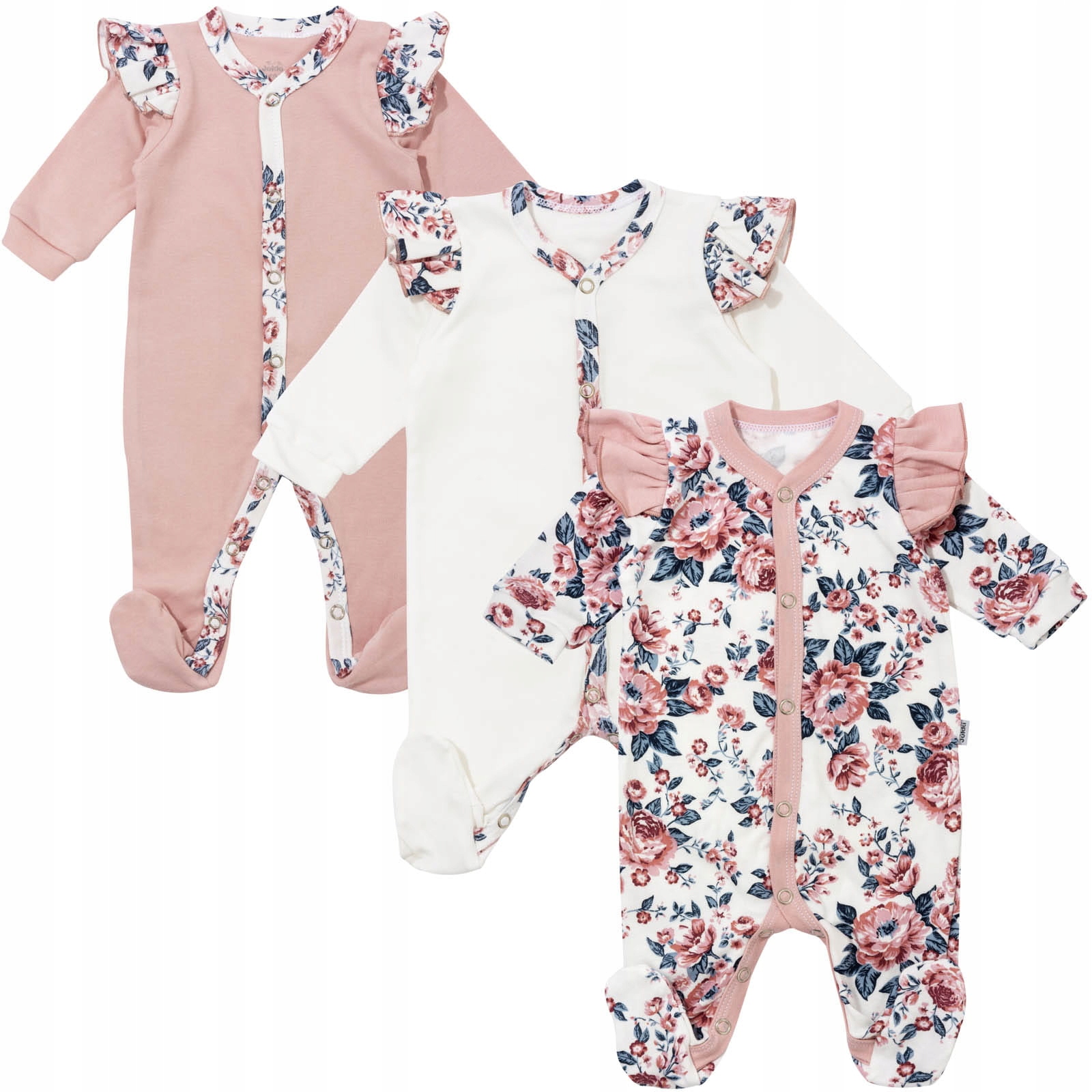 Pajacyk niemowlęcy Cool Club bawełnowy wielokolorowy