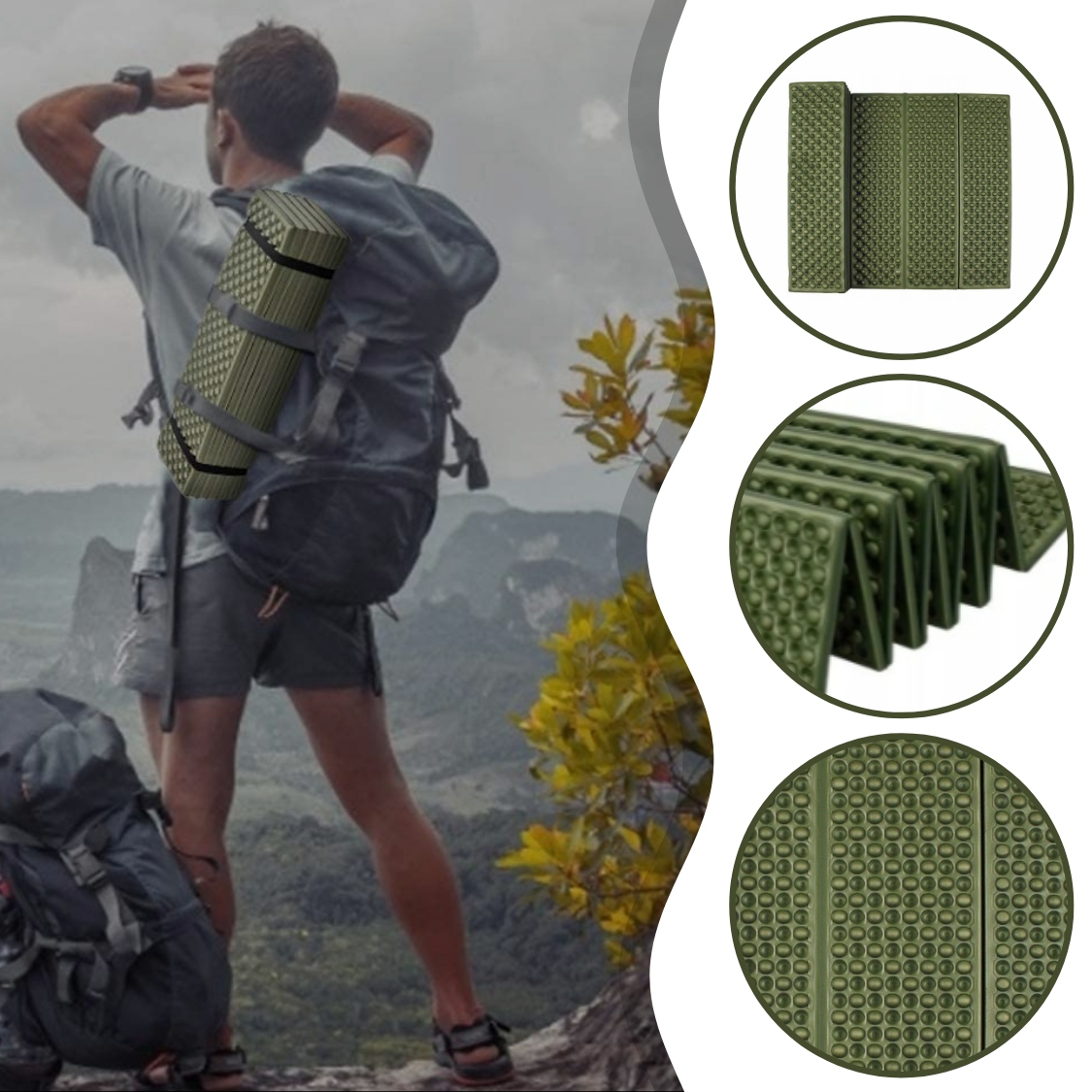 KARIMATA SKŁADANA MATA TURYSTYCZNA 185CM DO SPANIA PLAŻOWA WOJSKOWA BIWAK Kod producenta Karimata składana turystyczna 185cm