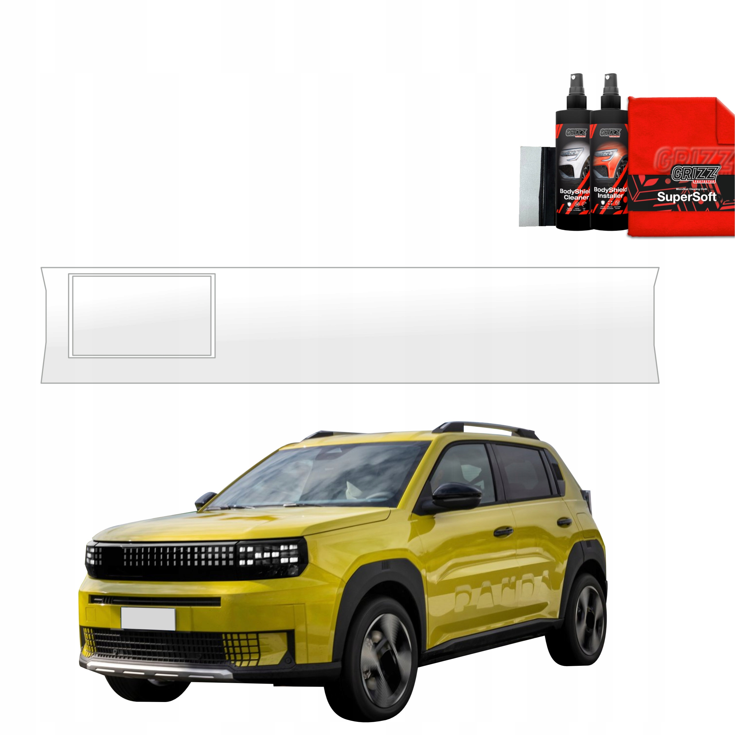 Fólie na přední sloupek pro Fiat Grande Panda (2025)