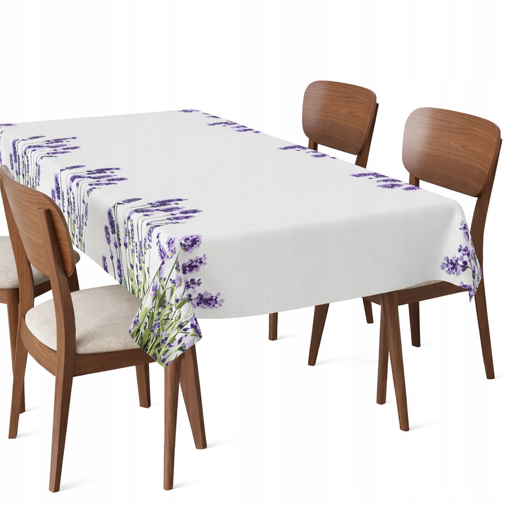 Obrus Lawenda 140X180CM Dekoracyjny Na Stół Nadruk Wzór 207