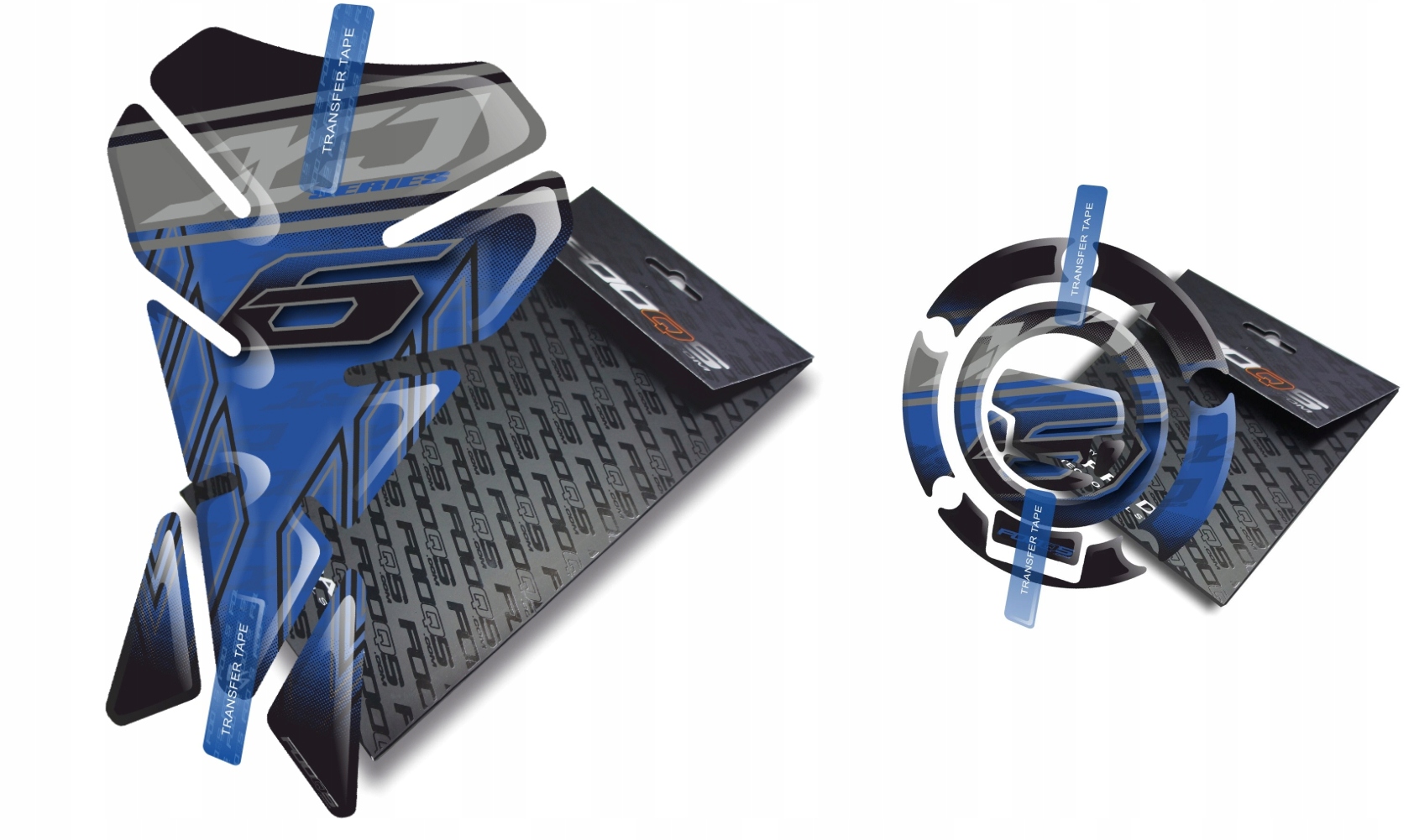 Tank-pad Cap-pad V1 od společnosti Fooqs pro Yamaha XJ-6 Modrý