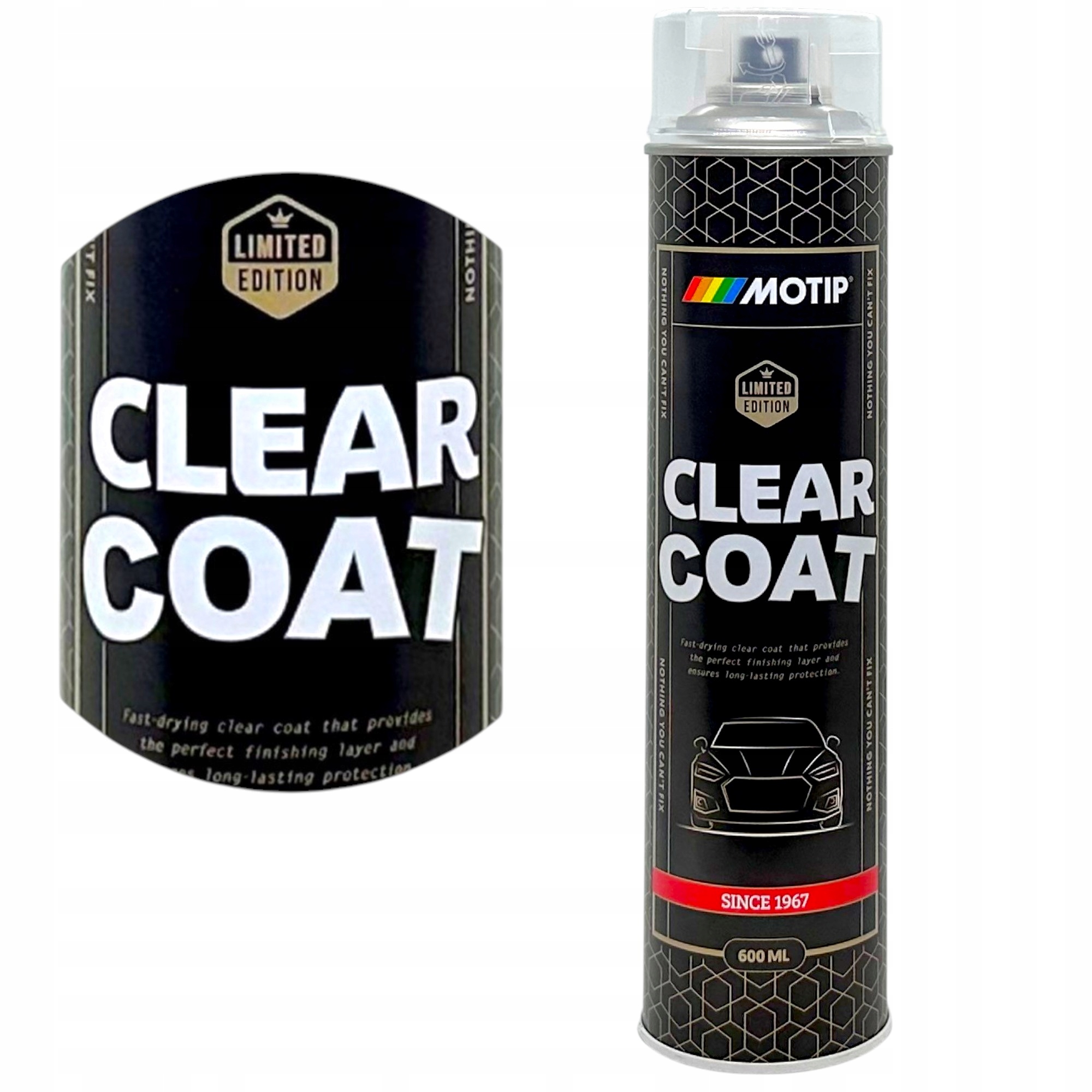 Motip Limited Lakier Akrylowy Bezbarwny Wysoki Połysk Spray 600ML