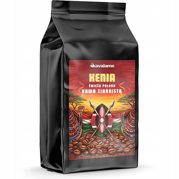 Káva zrnková 1 kg Kenia 100% Arabica Čerstvě pražená do kávovaru Kavalame