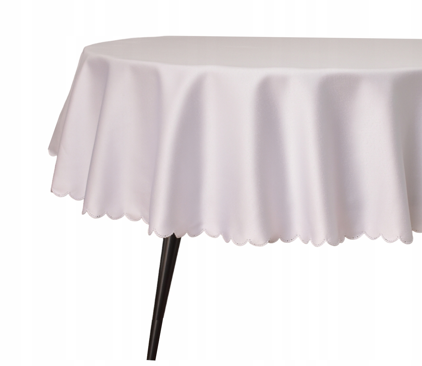 Obrus Odolný Voči Škvrnám Ovál 150X380 CM Biely Jemný Blesk Kruh Vianoce Oválny
