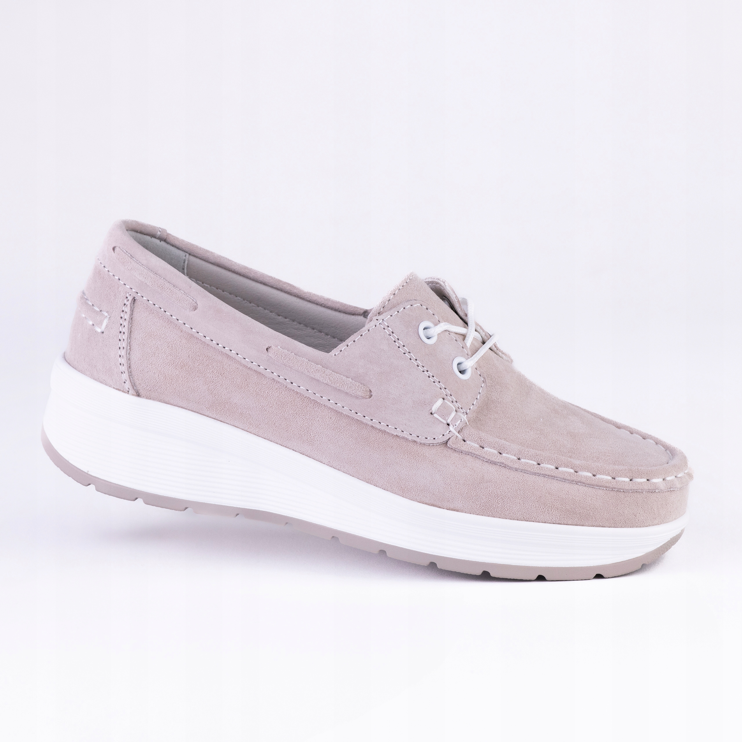 Dámské polobotky kožené Goodin GD-XW-1034, profilované, béžové, velikost 39