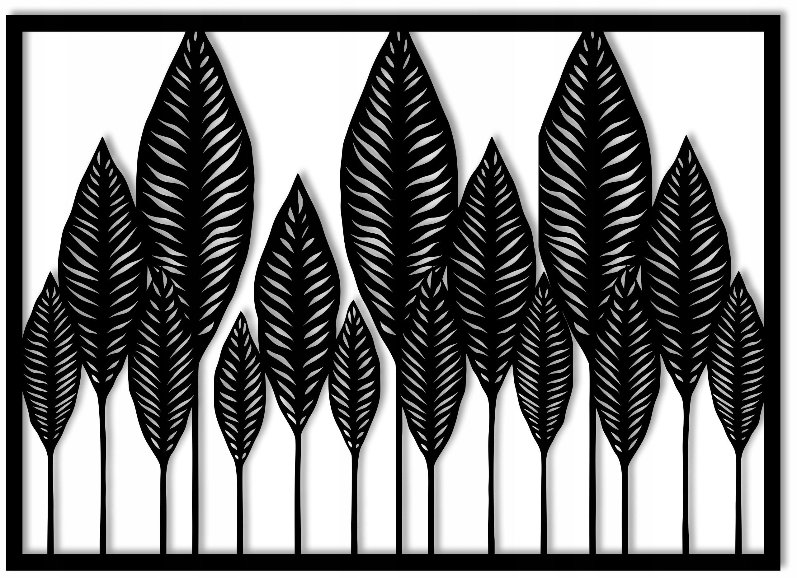 Ažurový Panel Palmy 50 cm XXL listy dekorácia