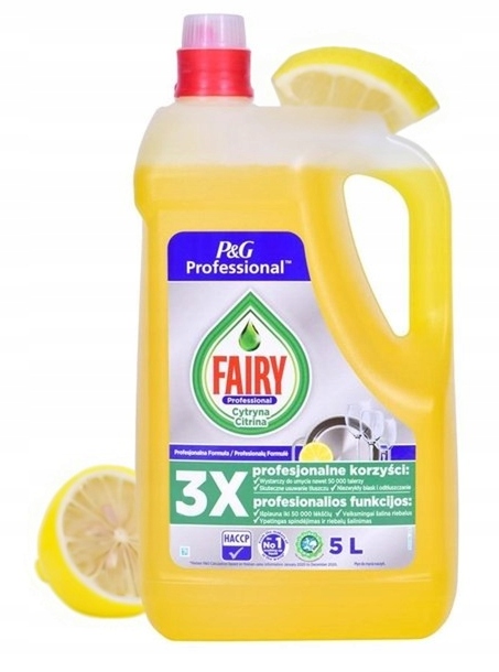 Levně Účinný Mycí Prostředek Na Nádobí Citronový Fairy 5 L