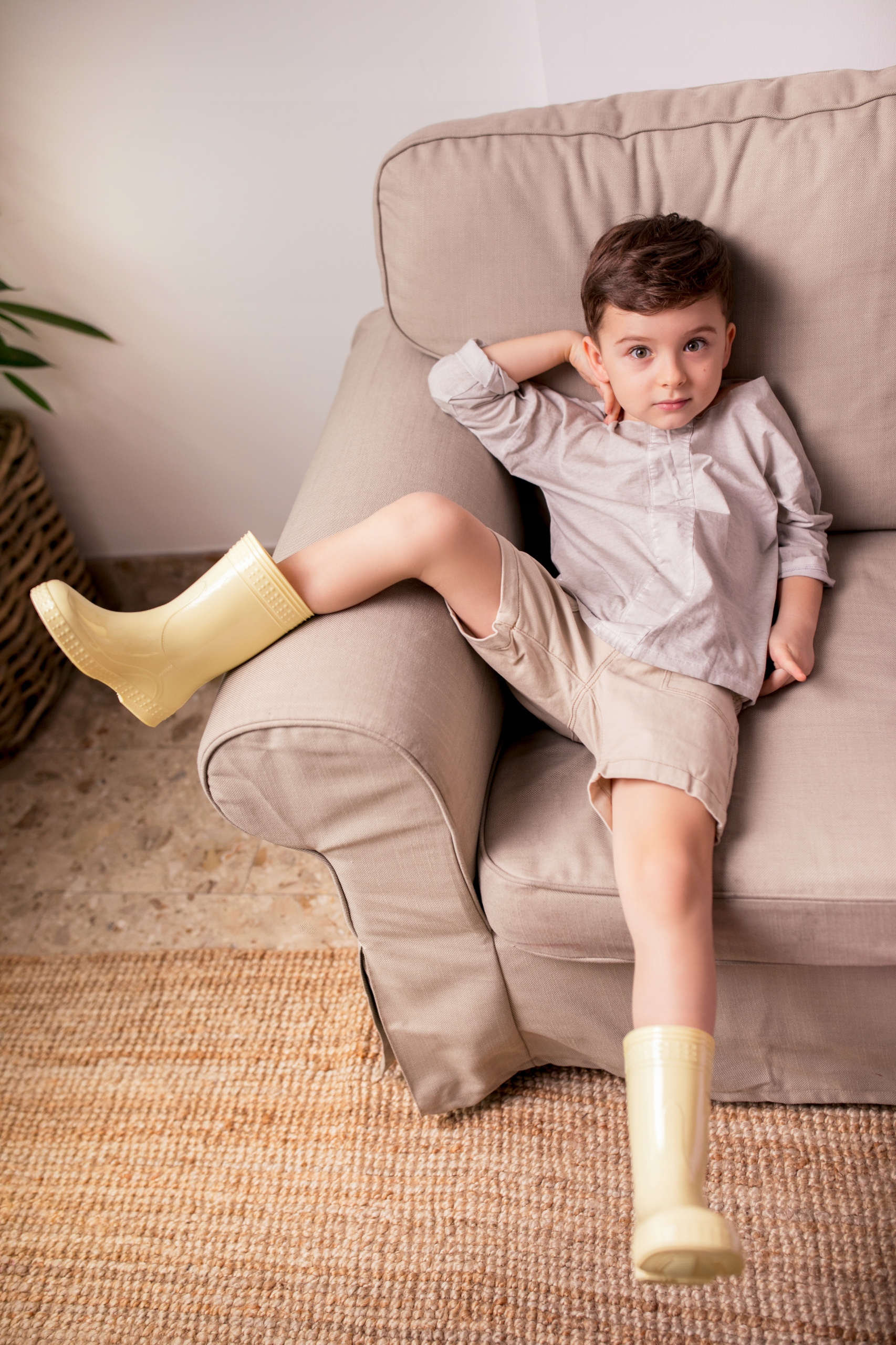 KALOSZE POPROSZE GUMOWCE DZIECIĘCE BANAN R 31/32 Marka KaloszePoprosze