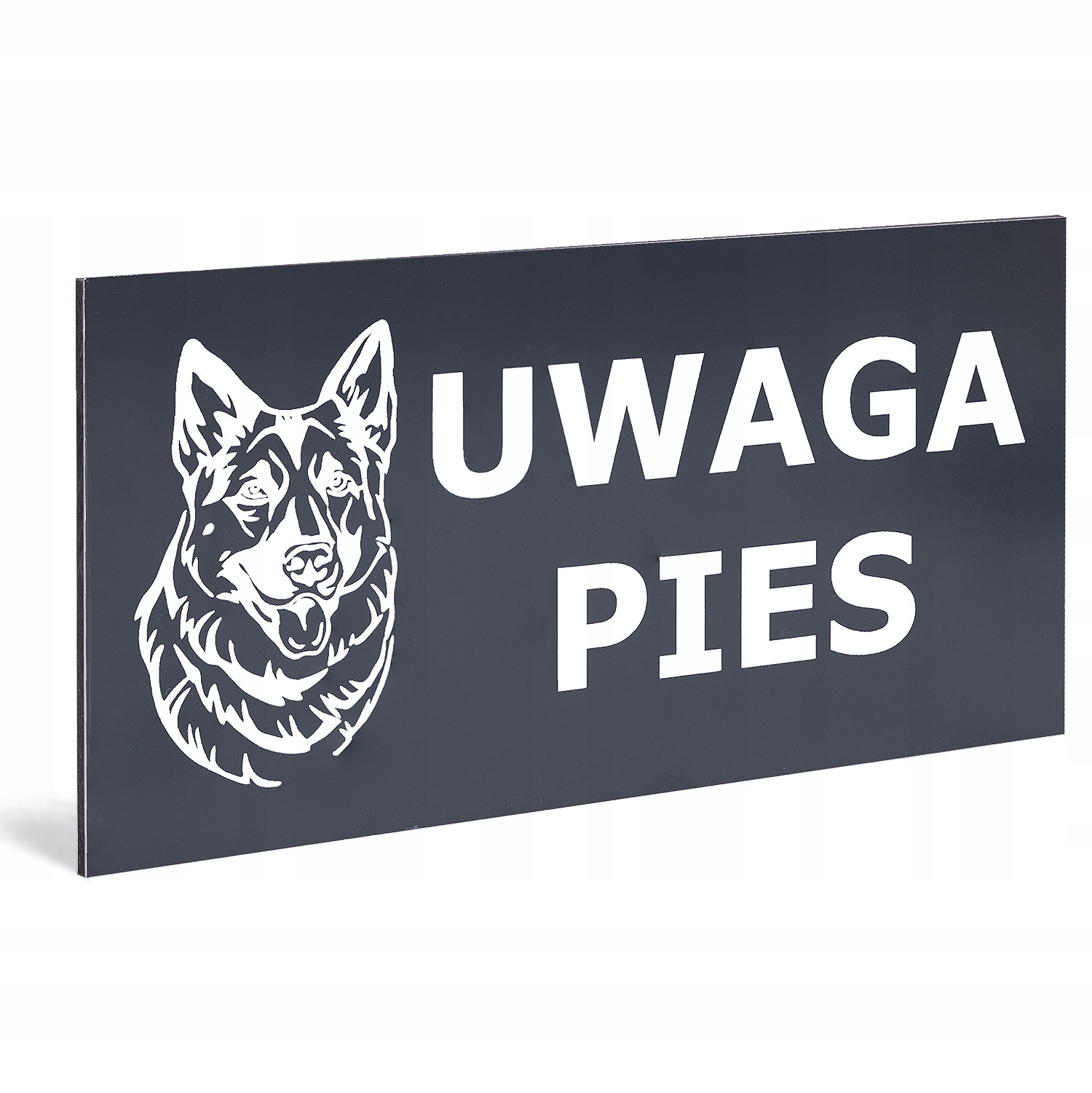 

Tabliczka 20x10 Aluminiowa Uwaga Zły Groźny Pies