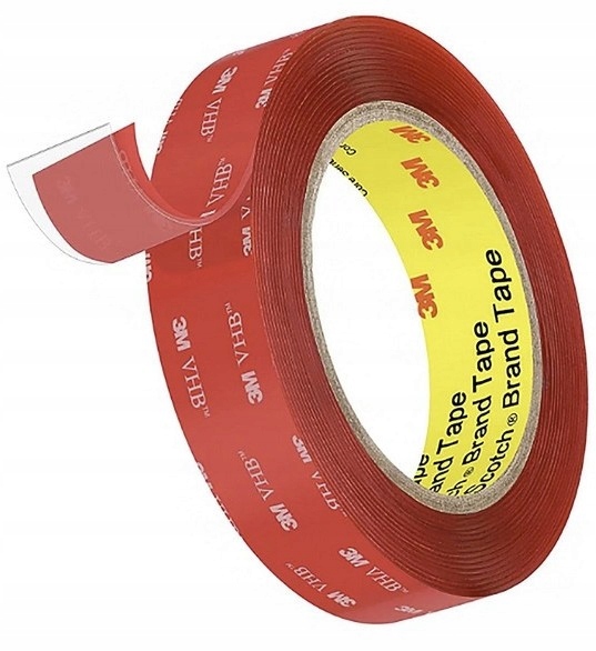 Taśma dwustronna 3M Vhb 15mmx3m mocna montażowa gr 0,8mm