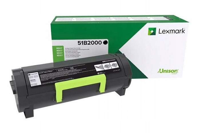 Čierny Lexmark MS317 MS417 MS517 MS617 MX317 MX417 MX517 MX617 (51B2000)