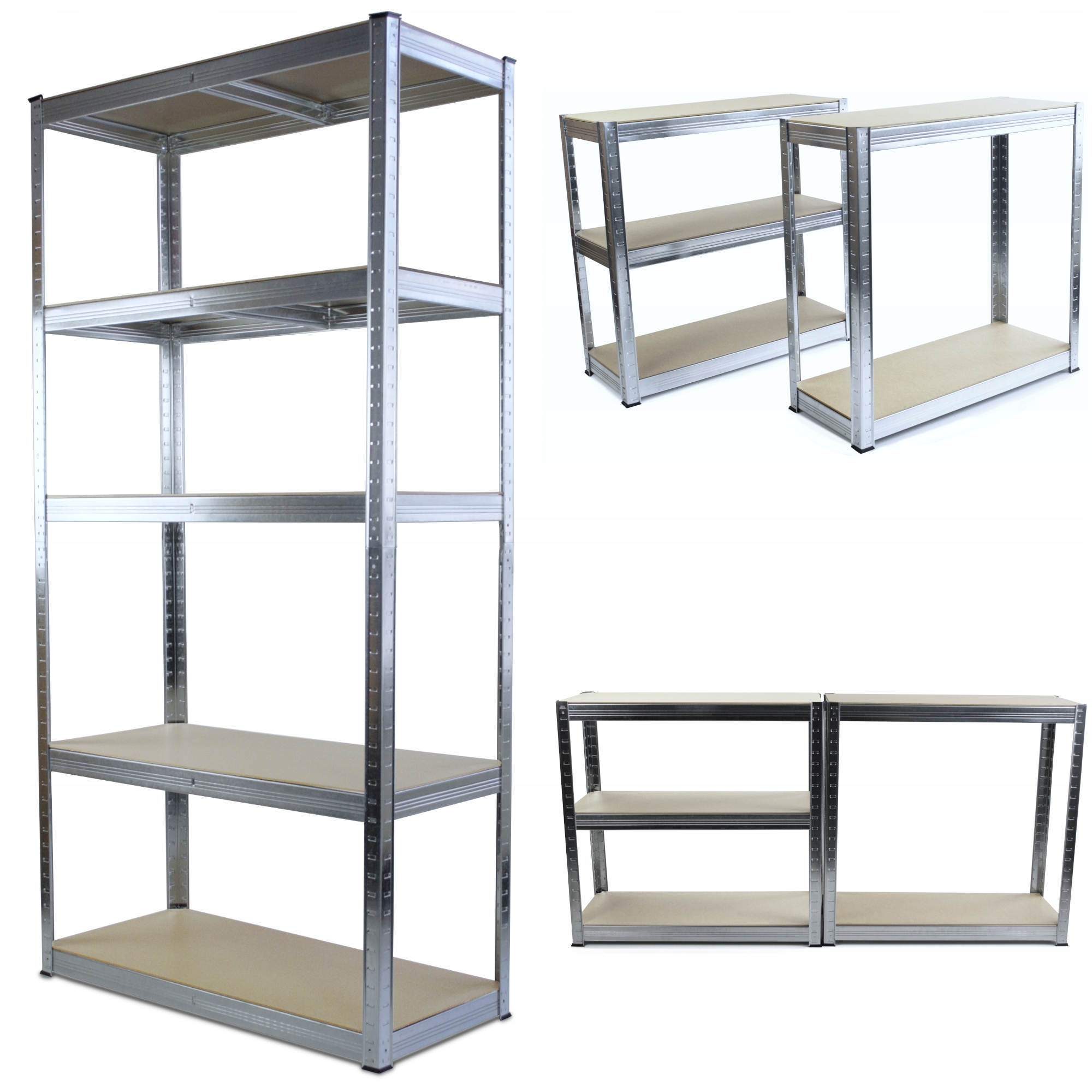 

Regał Metalowy Magazynowy 180 X 90 X 40 cm