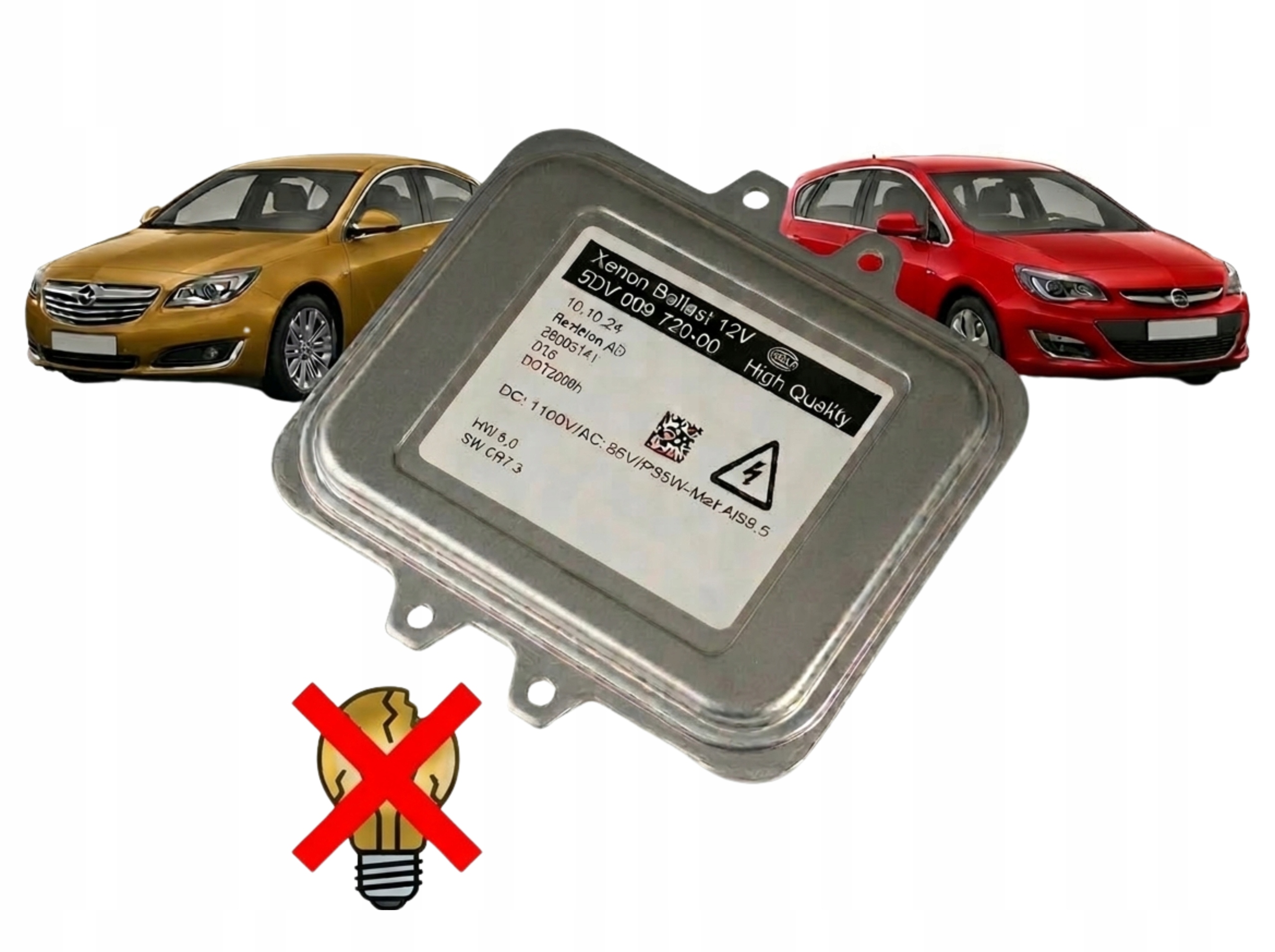 Měnič Napětí Opel Insignia A Astra J 5DV009720-00 Bez Chyby Žárovky