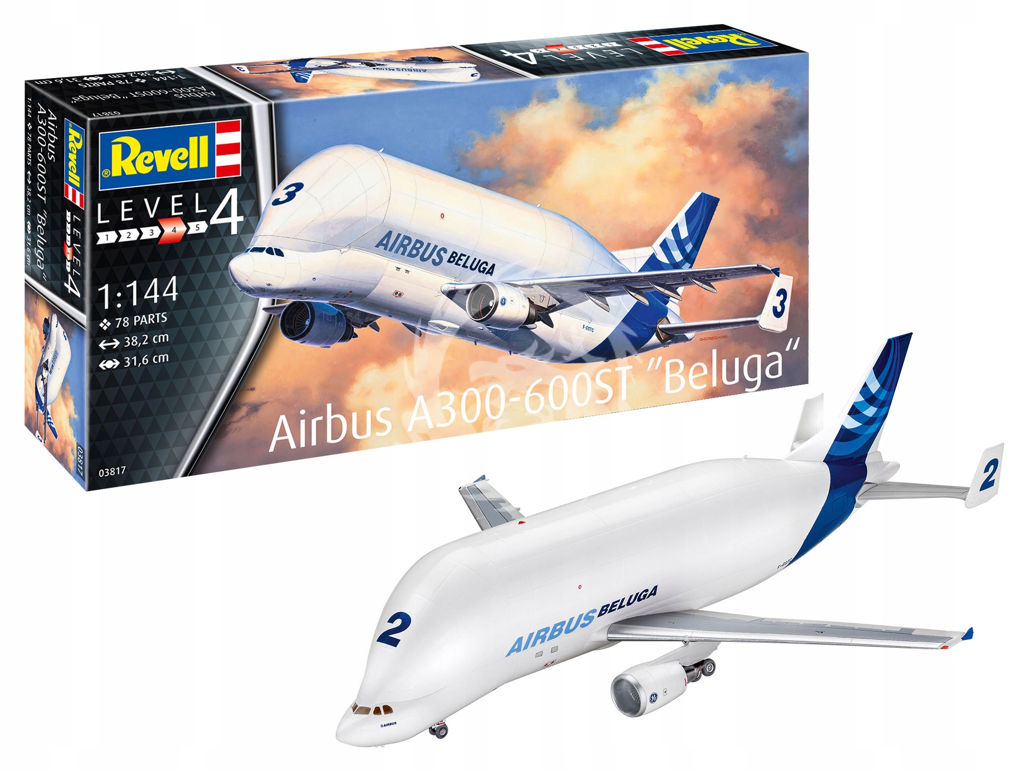Airbus A300-600ST "Beluga Revell 3817 měřítko 1/144