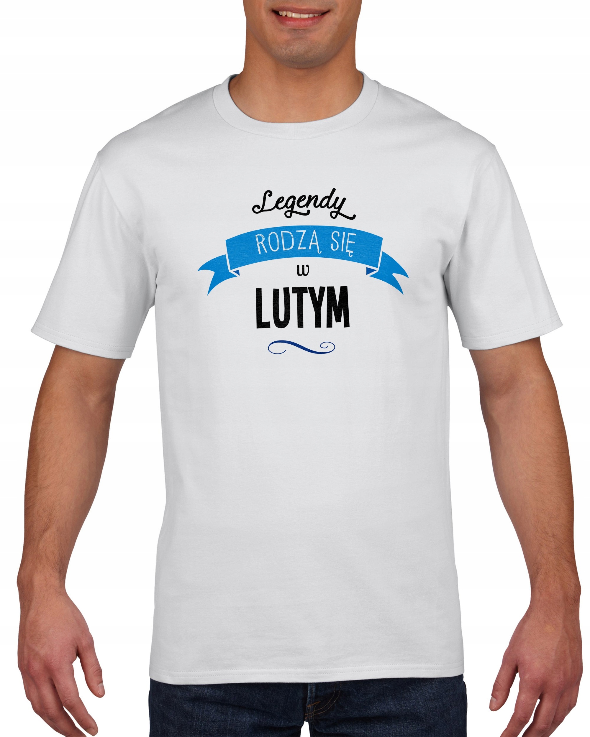 

Koszulka męska Legendy rodzą się w lutym L