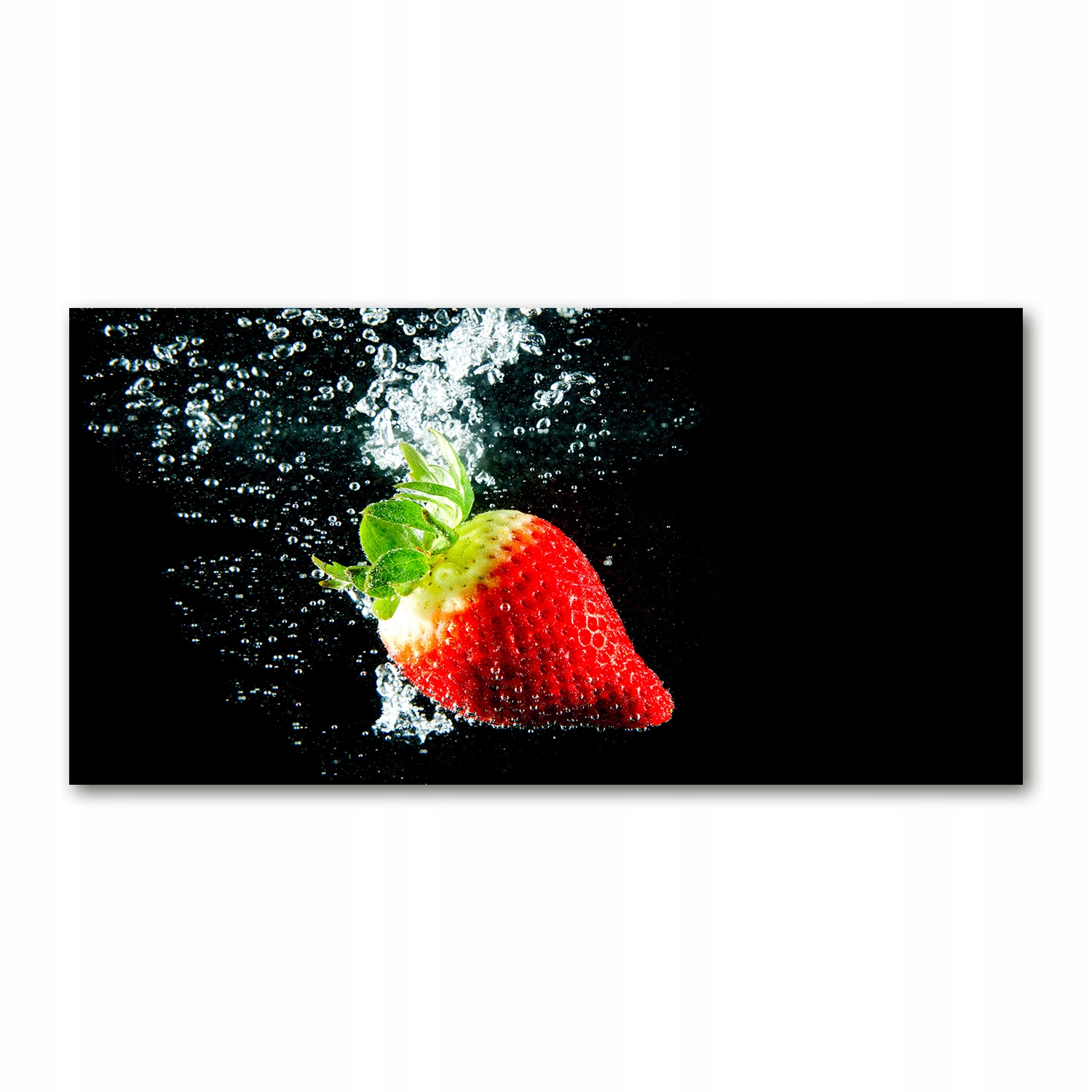 

Foto obraz szkło akryl Truskawka pod wodą 120X60cm