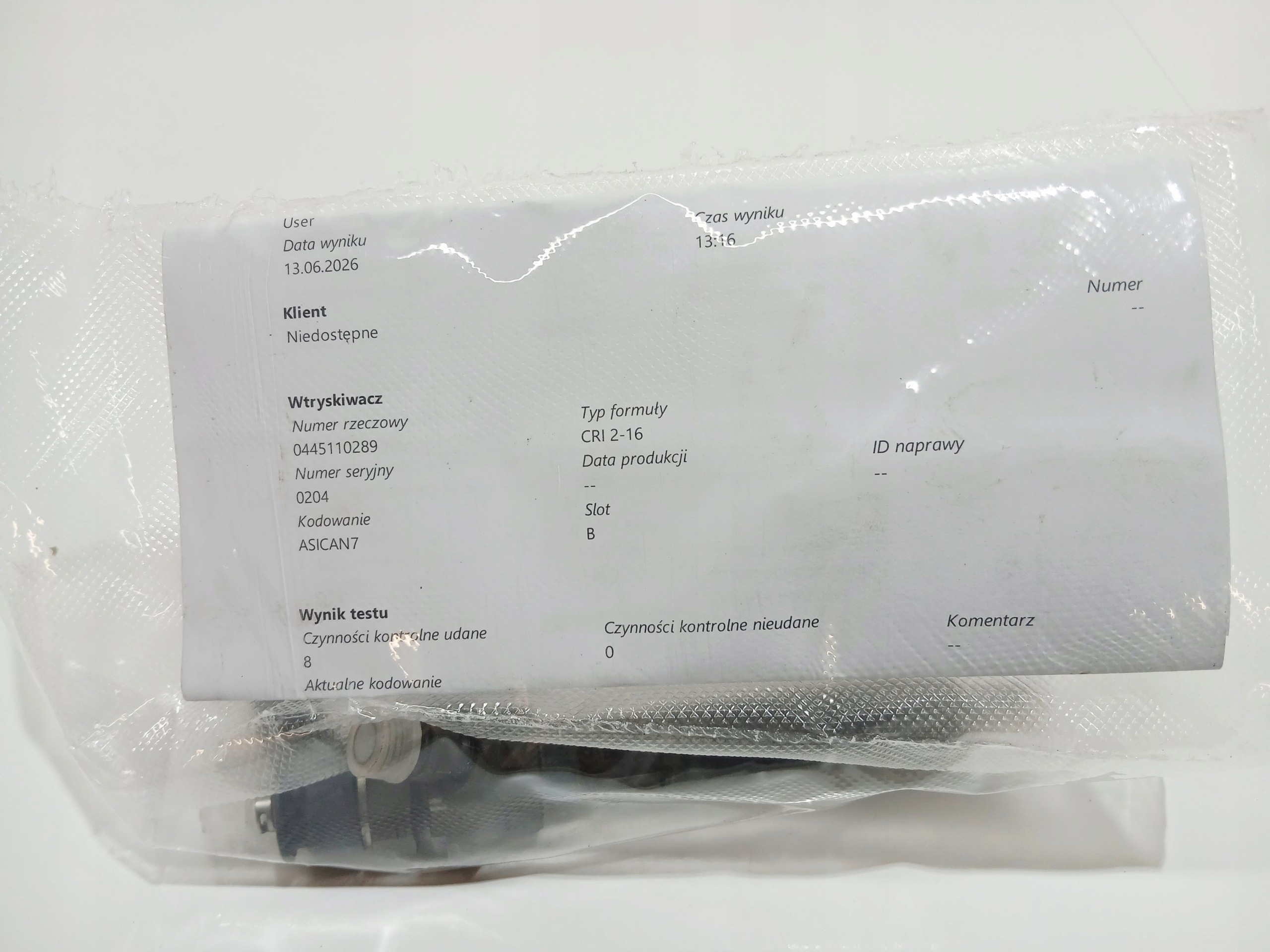 injector BMW E90 2.0 D 0445110289
