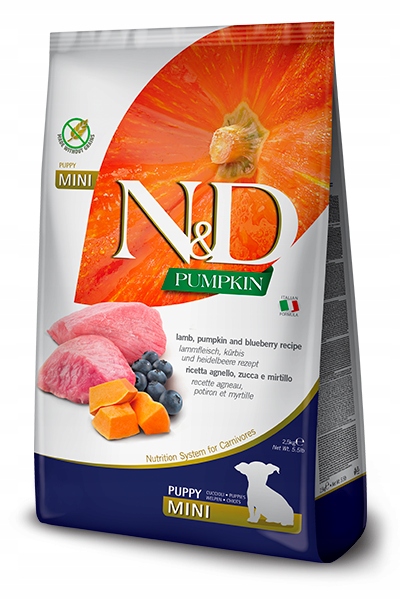 N&d Dog Pumpkin Lamb Blueberry Puppy mini 2,5kg