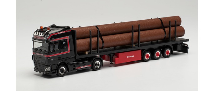 Herpa 313773 Daf Xf Ssc Flachbett Marten Nottelman