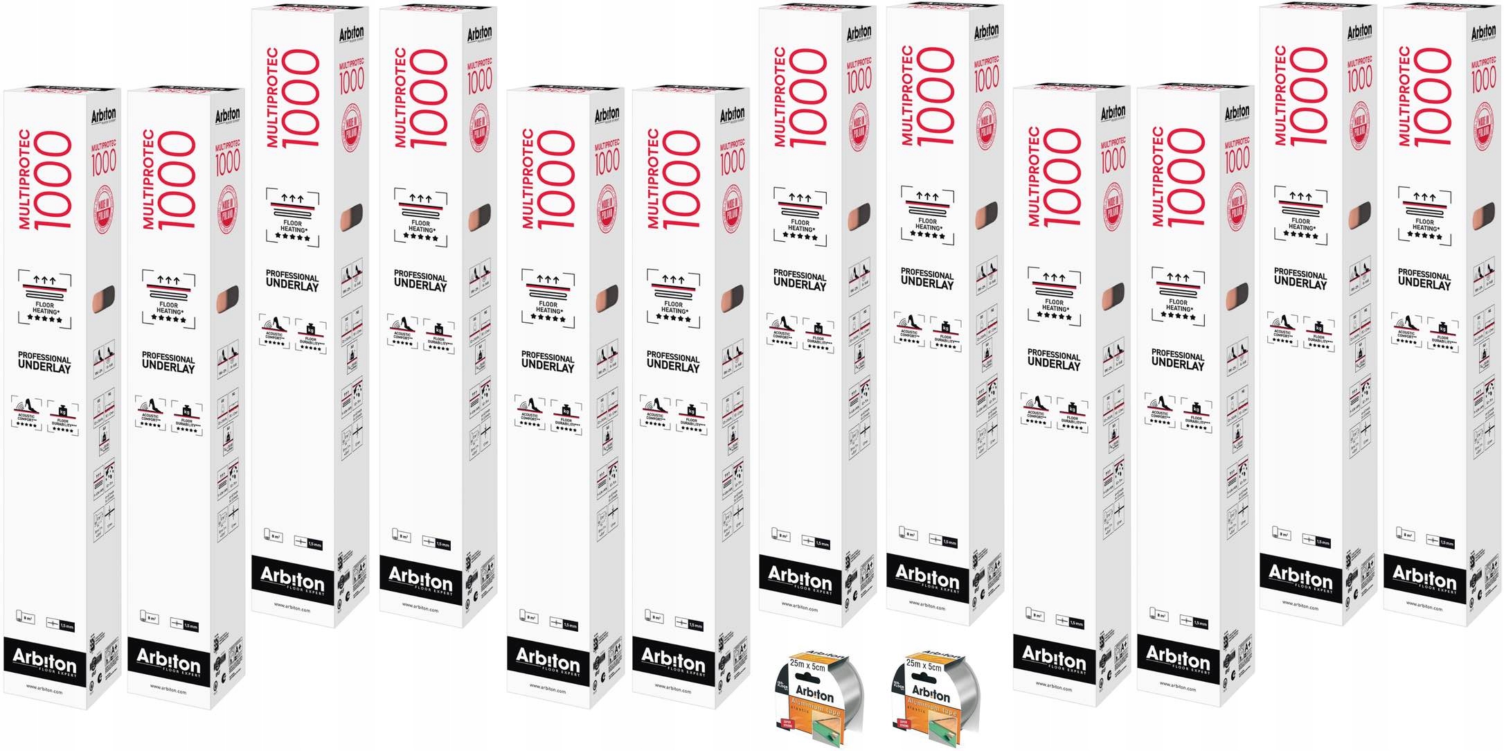 MULTIPROTEC 1000 ogrzewanie podłogowe 96m2 +2taśmy