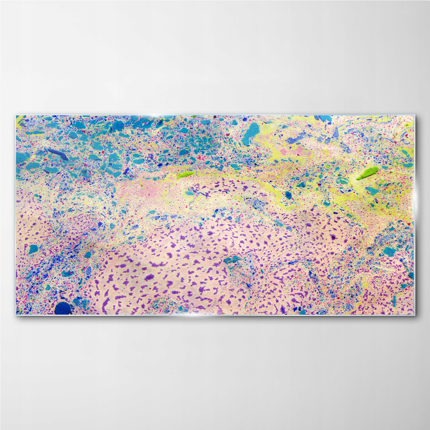 

Obraz szklany na ścianę Fioletowe plamki 100x50 cm