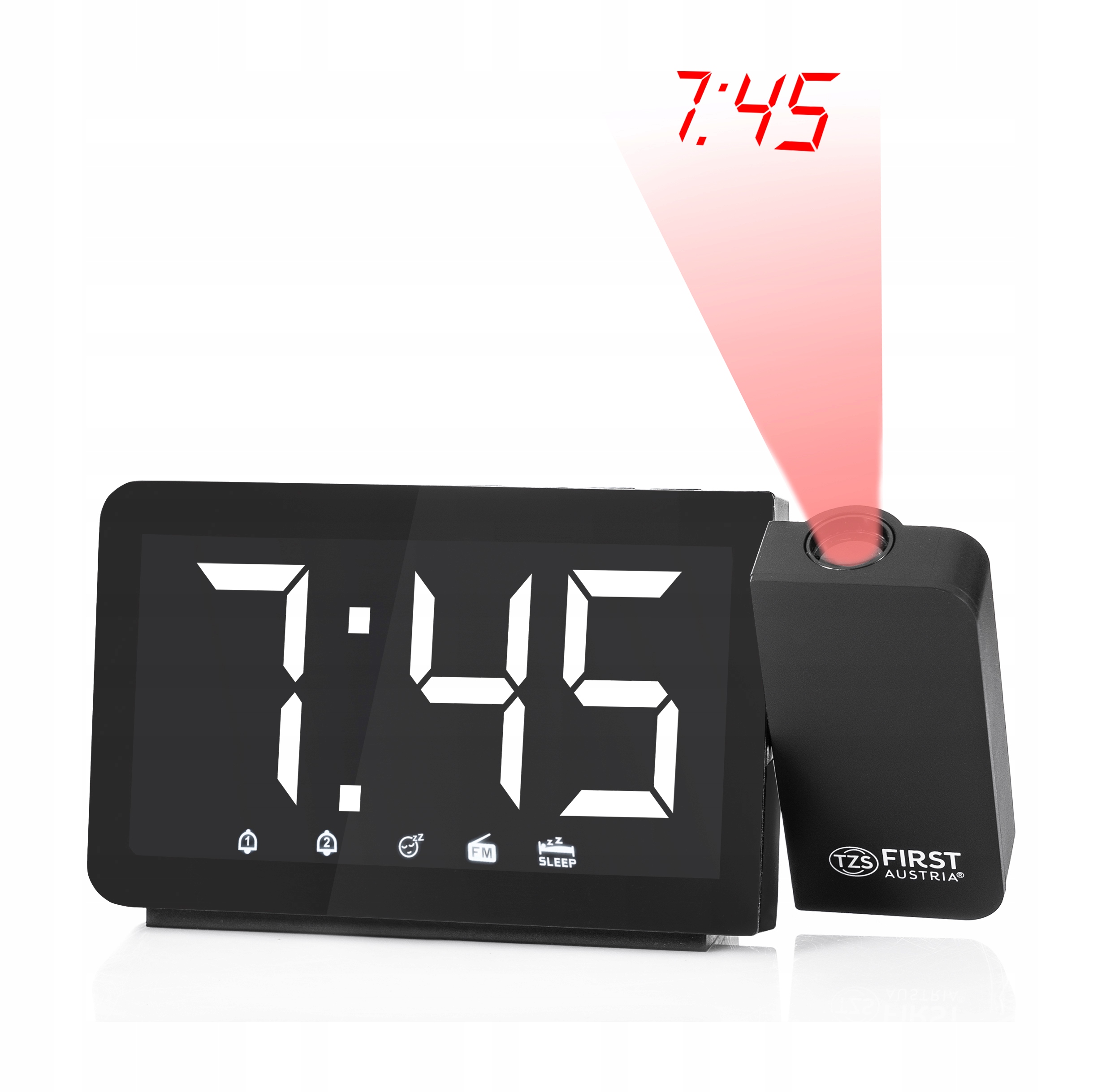 Radiobudzik z projektorem od First Austria Marka First Austria