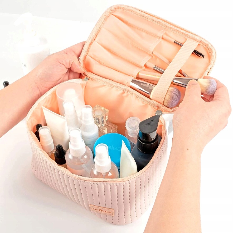 Kosmetyczka Podróżna Damska Duża Organizer Kuferek Model 5905884013267