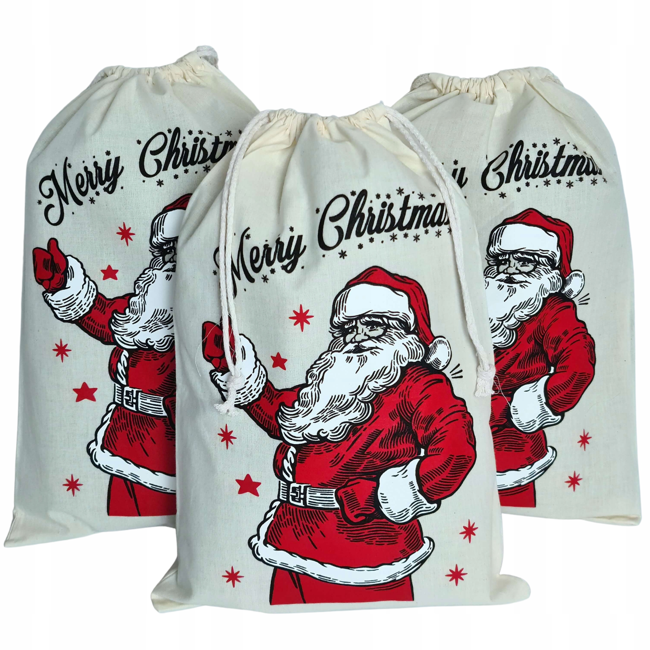 

Worki Mikołaja Na Prezenty Święta Pod Choinkę 3szt