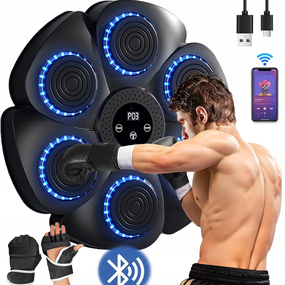 Muzyczna Maszyna Do Boksu Rhythm Wall Target Ściana Bokserska Flare+gratis