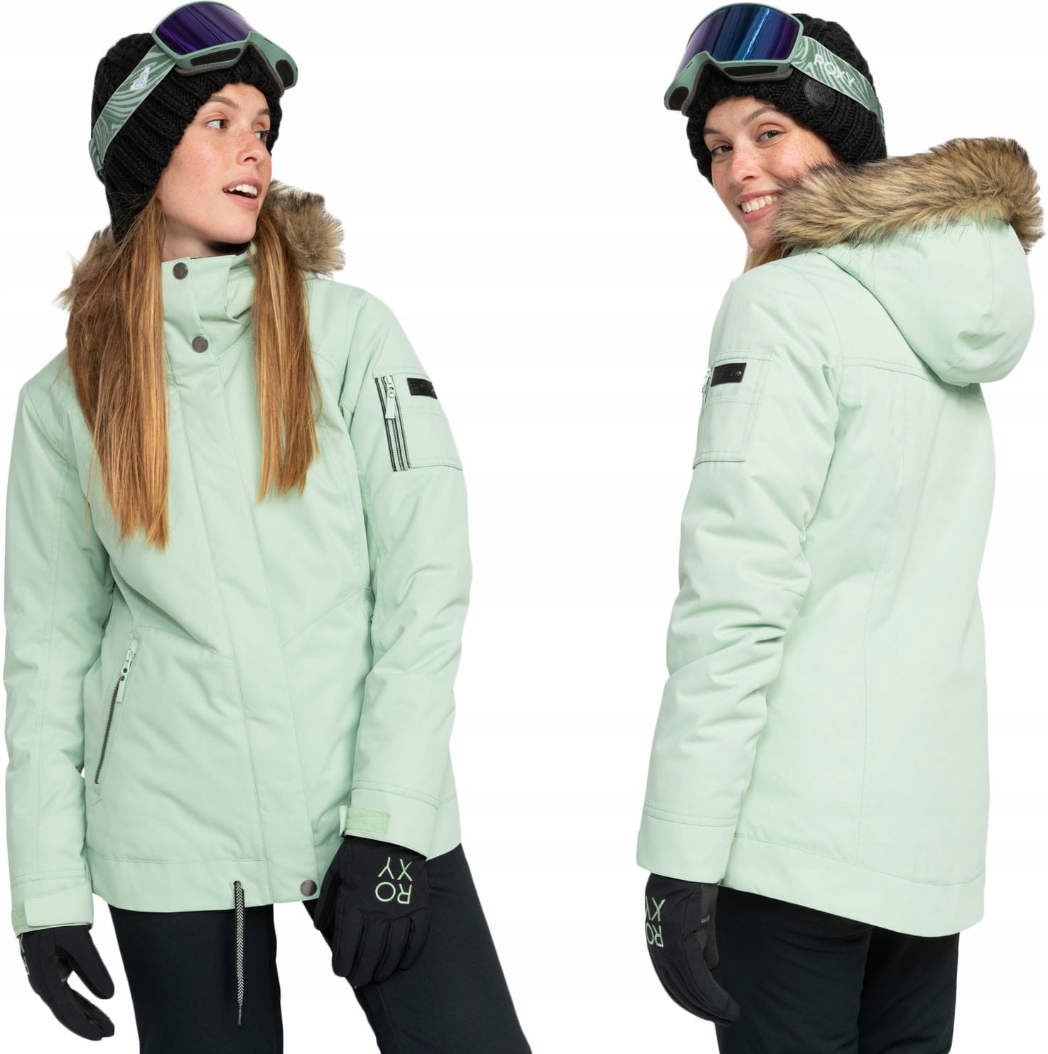 Roxy Kurtka narciarska damska Ocieplana Wodoodporna snowboardowa PrimaLoft