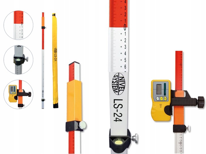 NIVEL SYSTEM NL500 NIWELATOR LASEROWY +ŁATA+STATYW Kod producenta NIWELATOR NL500 + SJJ32 + LS-24