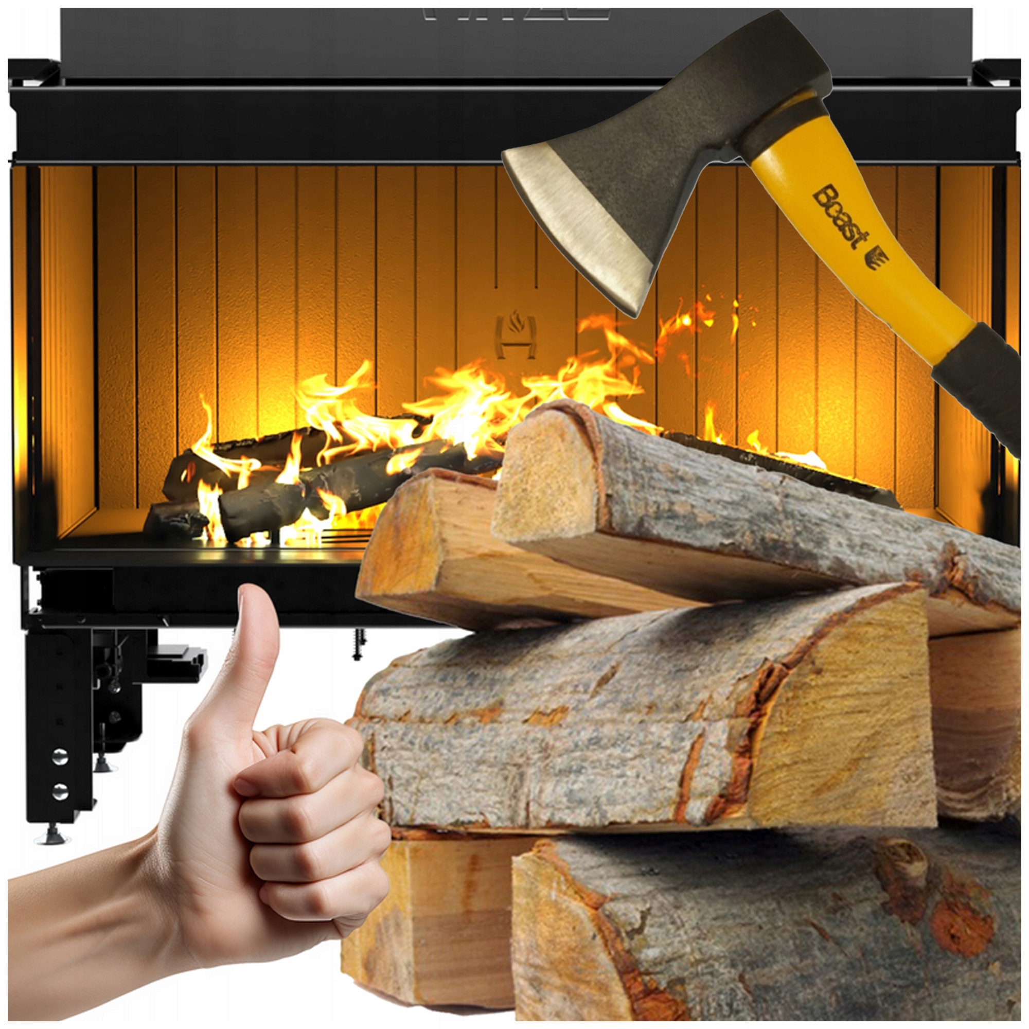 Krbové Palivové Dřevo Do Krbu Pece Buk 20 Kg Sekera 600 G Sekera